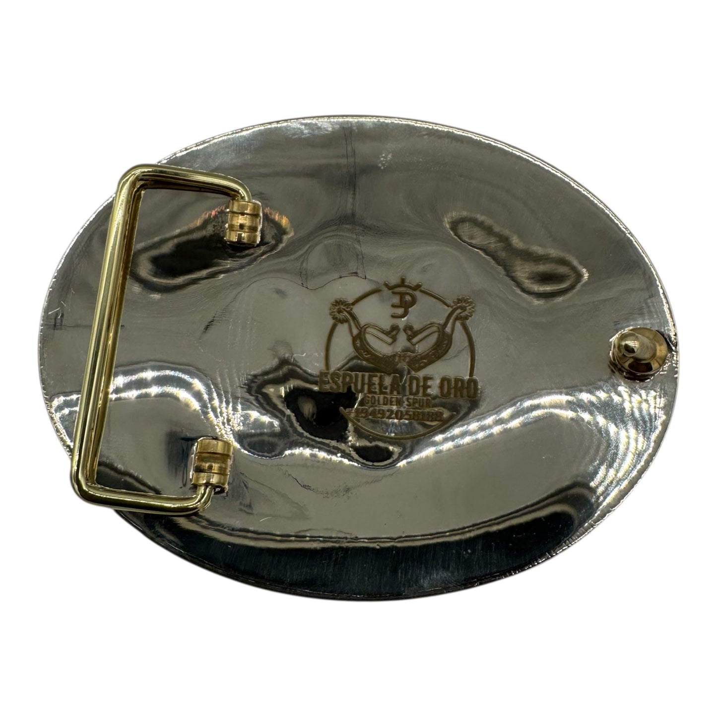 Classic Western Initial Buckle – Hand-Engraved Oval Design